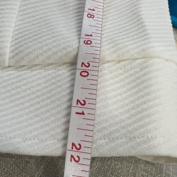 Vintage 70s Blazer Women Small White Handmade Ribbed Polyester‎ Coastal Nautical - Picture 10 of 11